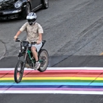 Rainbow crosswalk defaced in Langley, police say