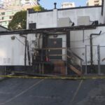 Fire crews battle blaze at downtown Vancouver convenience store