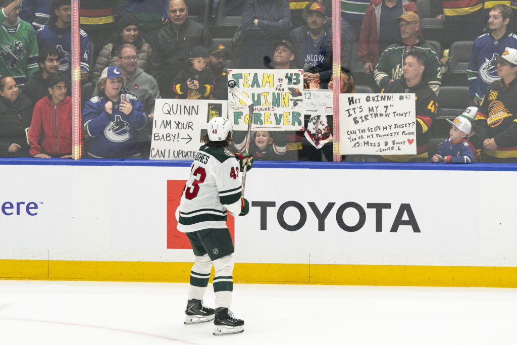 Former Canucks captain Hughes shines in return to Vancouver