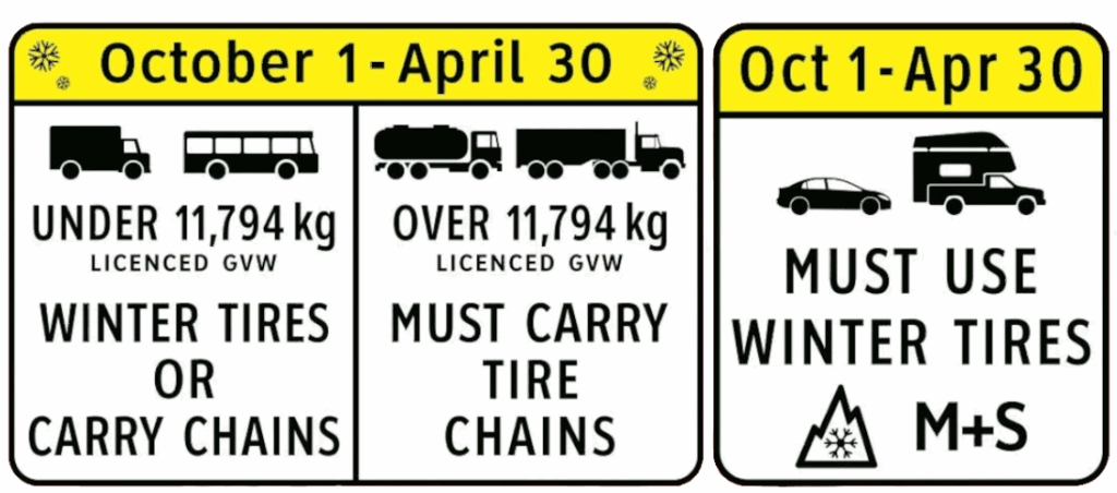 Winter tires now required on most B.C. highways