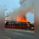 Victoria fire crews continue to battle hotel blaze Sunday morning